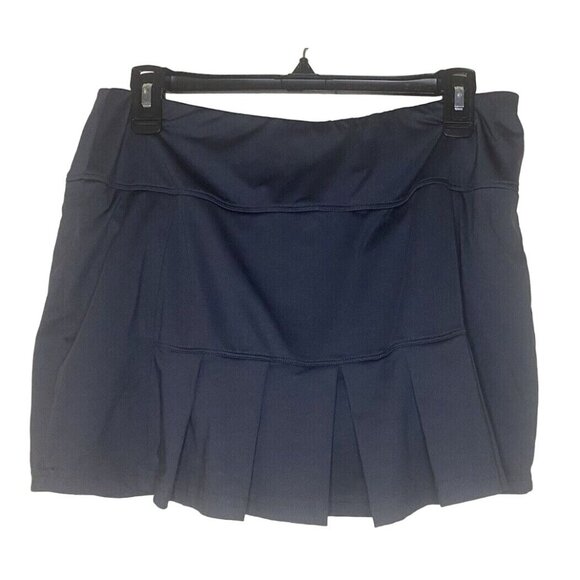 Women's BOLLE Pleated Tennis Golf Skort Gray Skirt Size Large - Picture 2 of 5